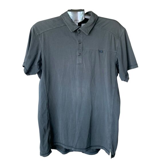 Arc'teryx Men's Relaxed Fit Captive Polo Shirt Short Sleeves Charcoal Gray Large - Picture 1 of 11